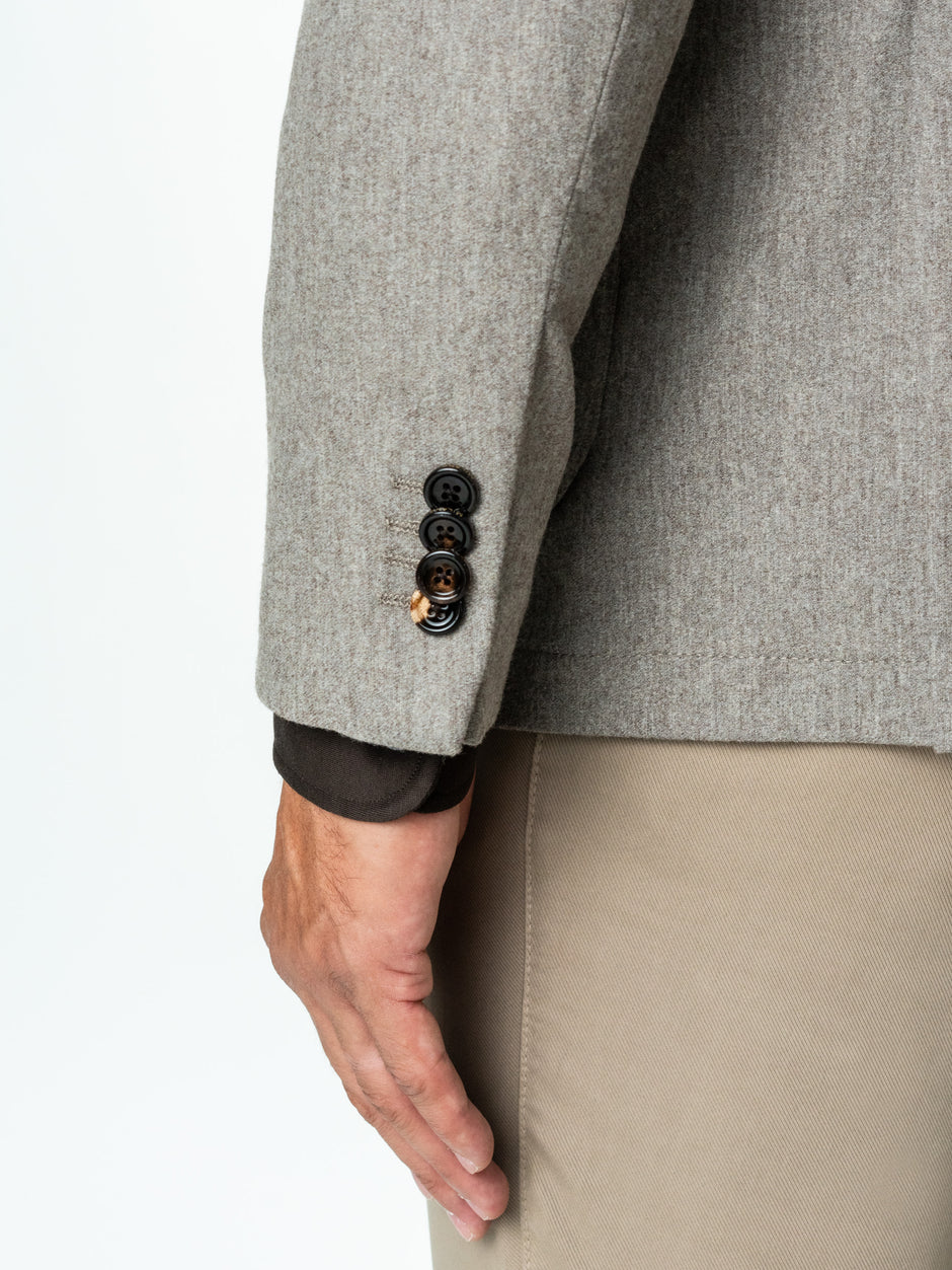 Sacou Grej Bărbați Cu Vesta Detasabila Lana Vitale Barberis BMan0011 (9)