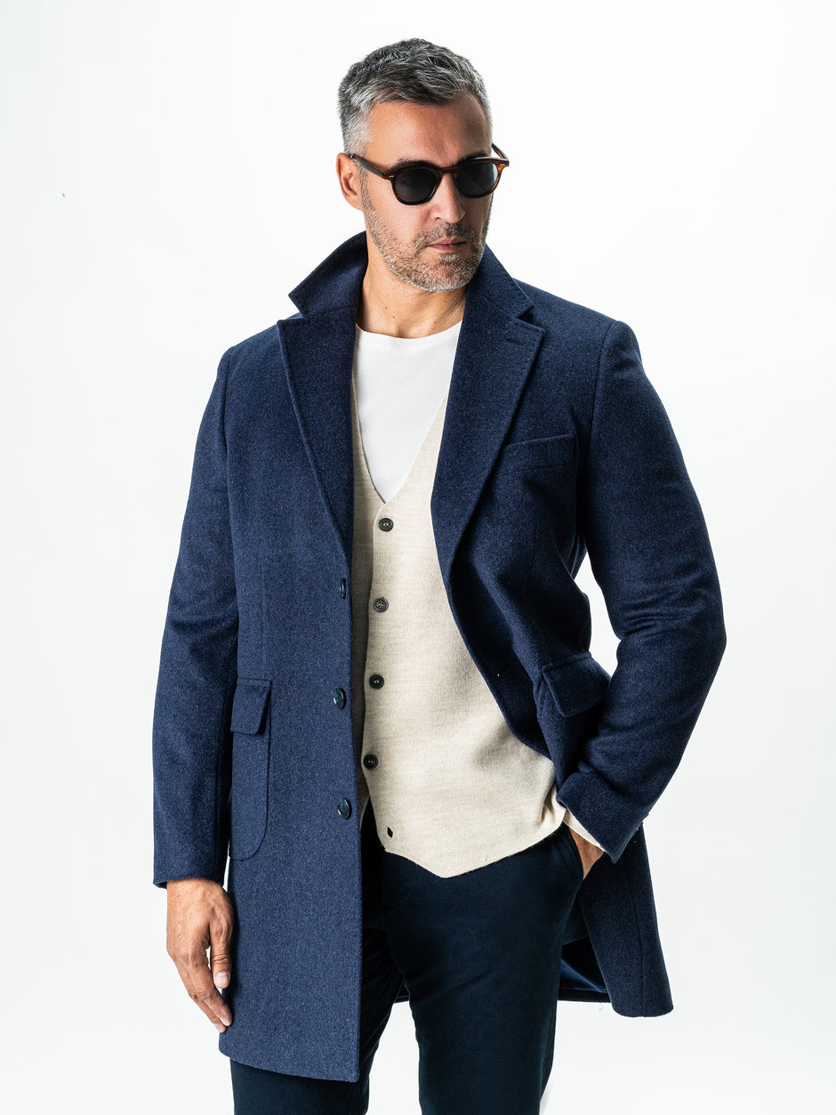 Pulover Crem Barbati Cu Nasturi Tip Cardigan Din Lana Merinos BMan0017 (5)