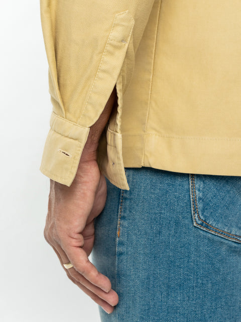 Jacheta Bej Tip Overshirt Camasa Barbati Sezon Toamna & Iarna Din Bumbac BMan0228 (5)