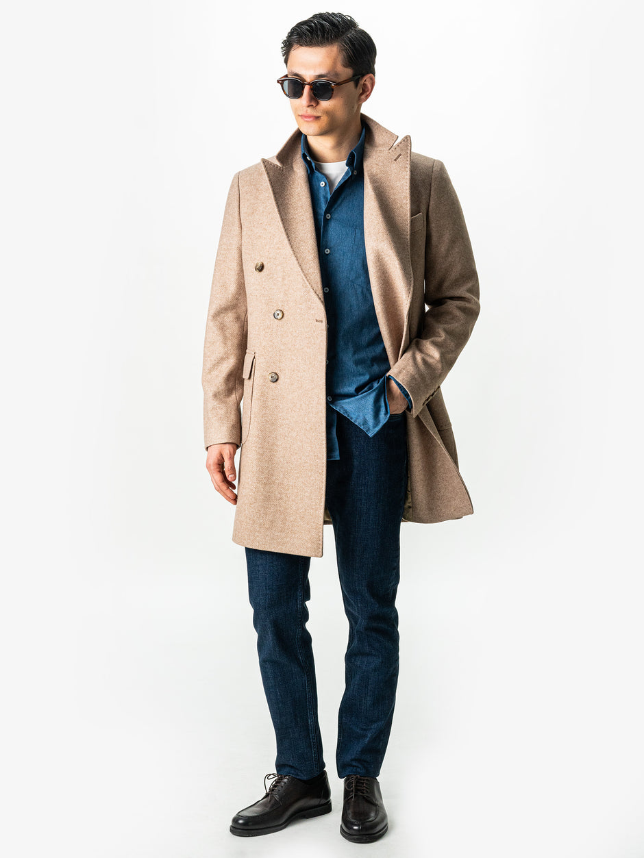 Camasa Barbati Casual Albastru Marine Din Bumbac Natural Tip Flanel BMan0037 (2)