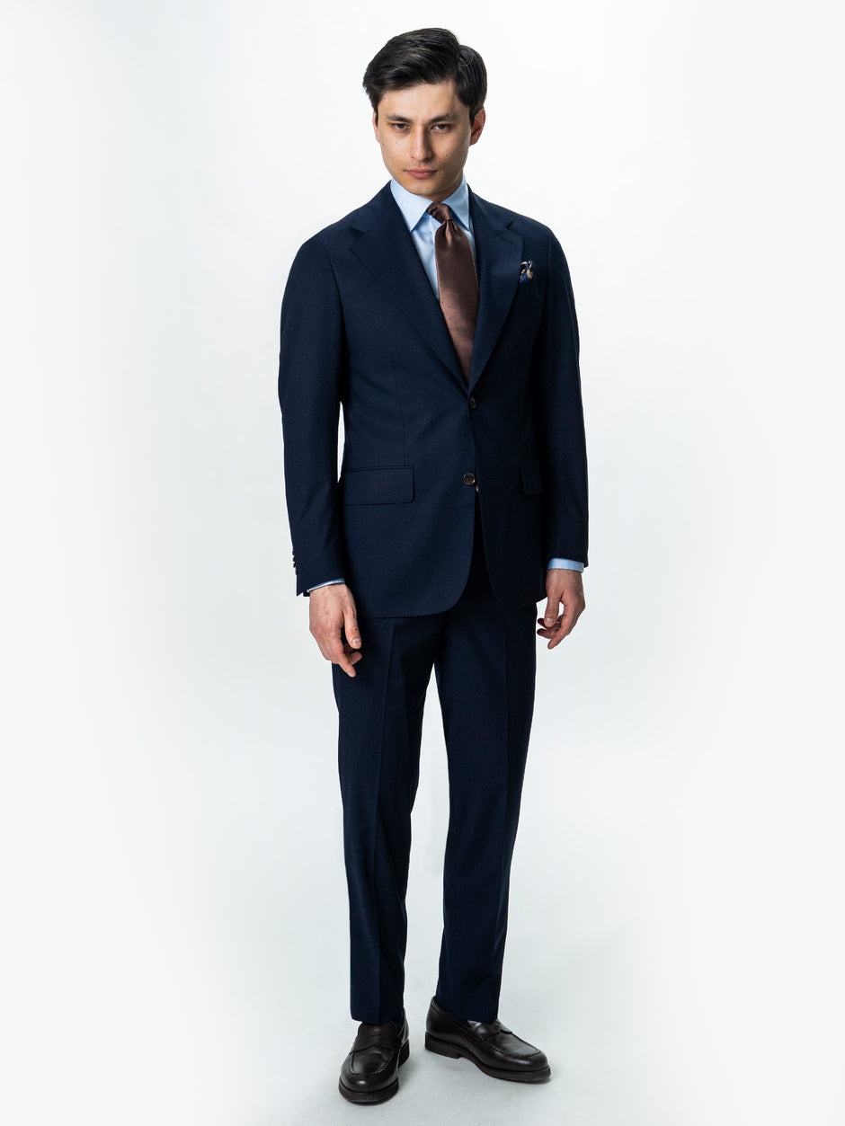 Costum Barbati Elegant Bleumarin Amestec Lana BMan0019 (3)