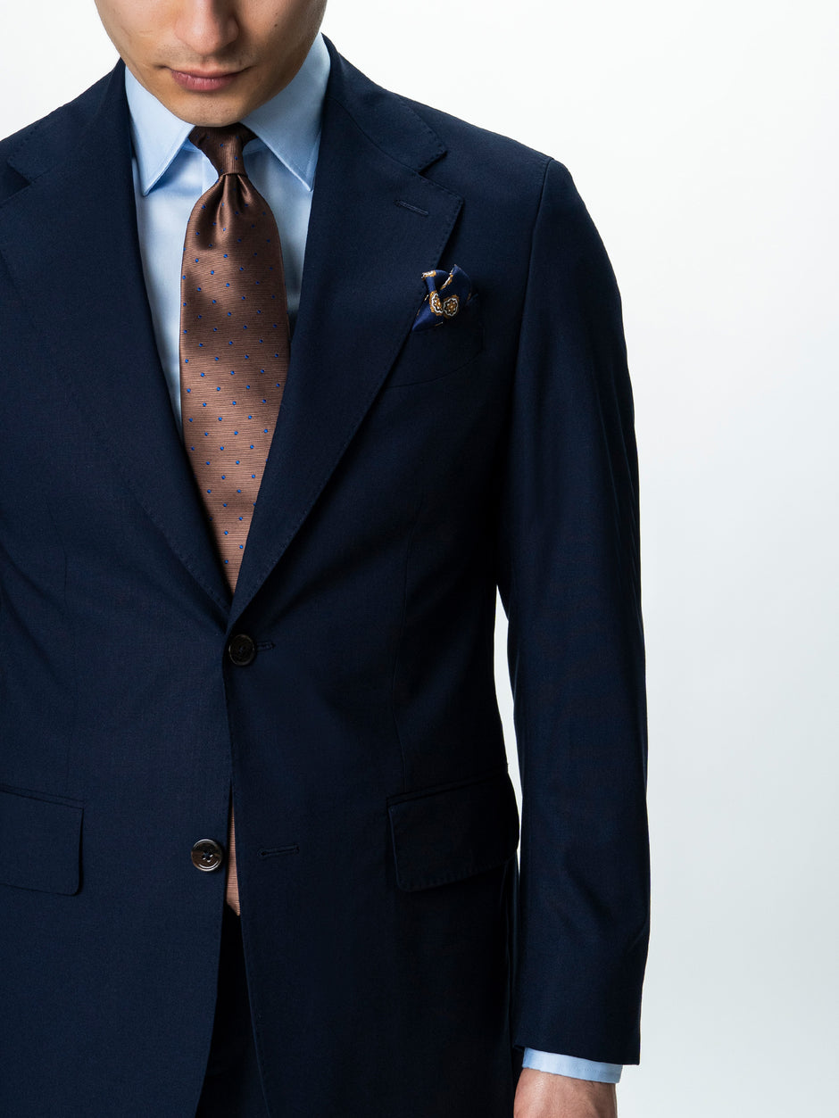 Costum Barbati Elegant Bleumarin Amestec Lana BMan0019 (7)