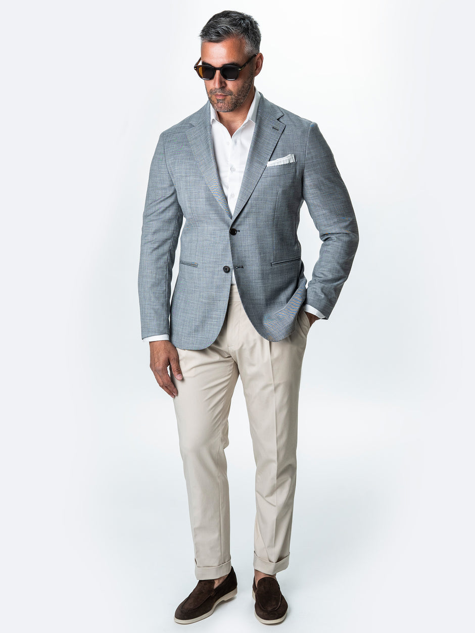 Sacou Gri Barbati Din Bumbac Cu Lana All Season BMan0036 (2)