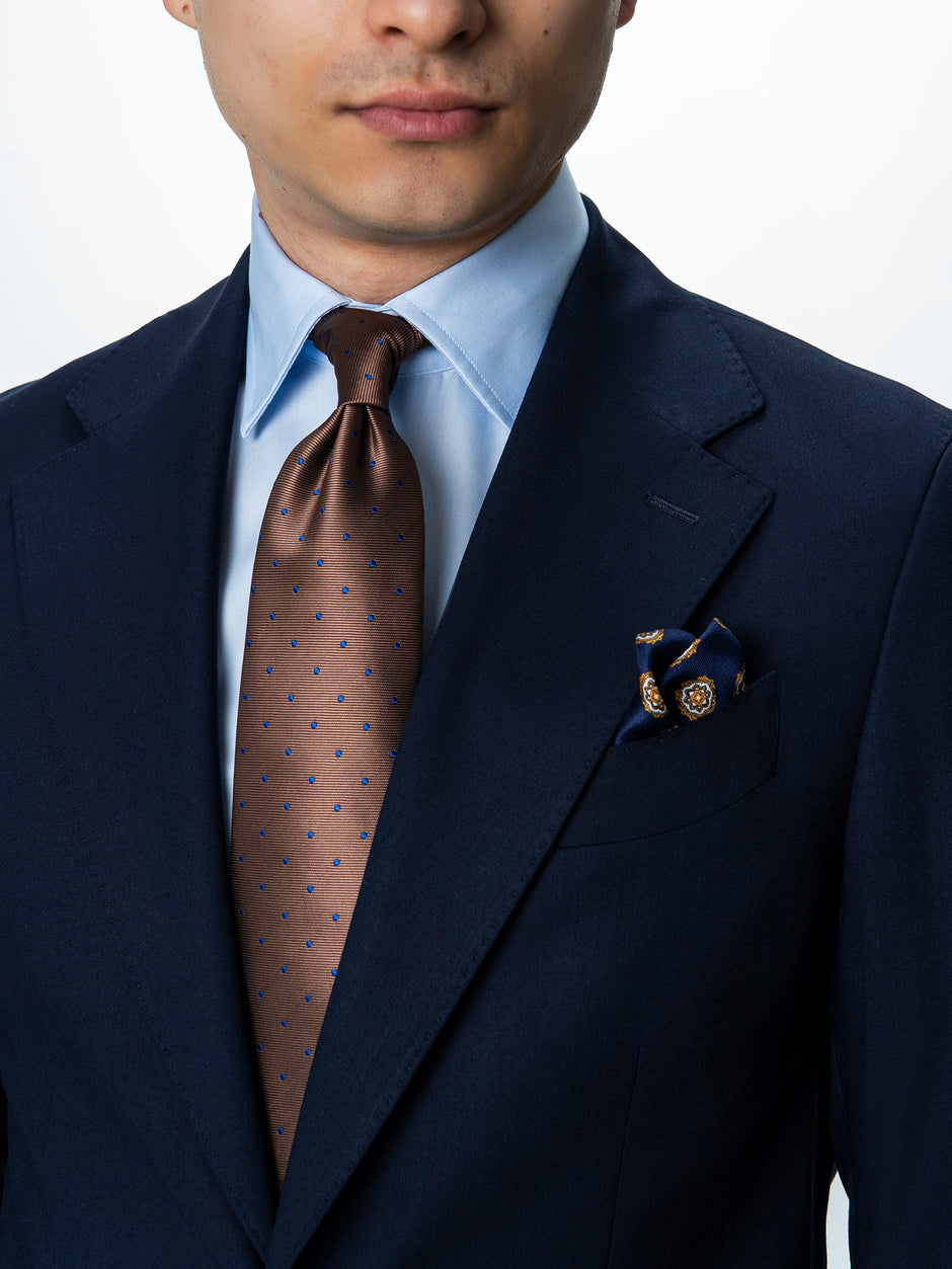 Costum Barbati Elegant Bleumarin Amestec Lana BMan0019 (4)
