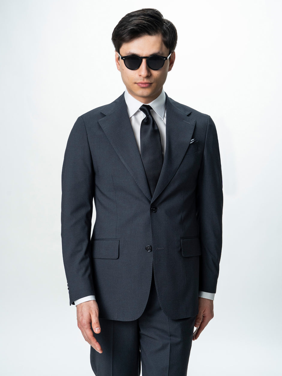 Costum Barbati Elegant Gri Amestec Lana BMan0019 (2)
