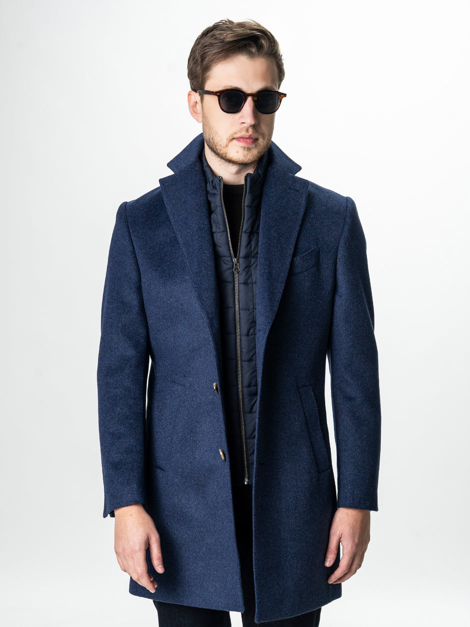 Palton Barbati Iarna Albastru 100% Lana Cu Vesta Detasabila BMan0004 (1)