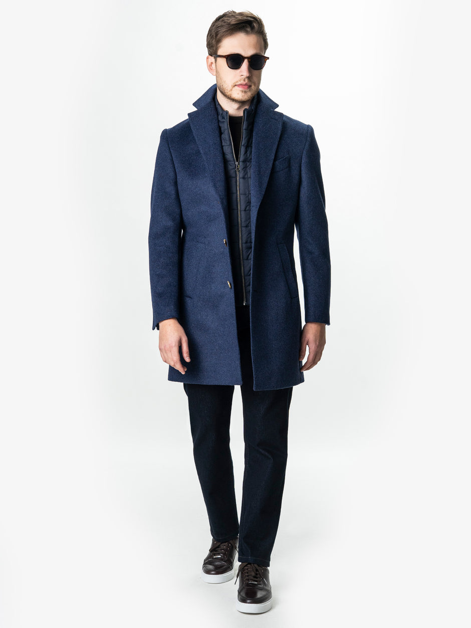 Palton Barbati Iarna Albastru 100% Lana Cu Vesta Detasabila BMan0004 (2)