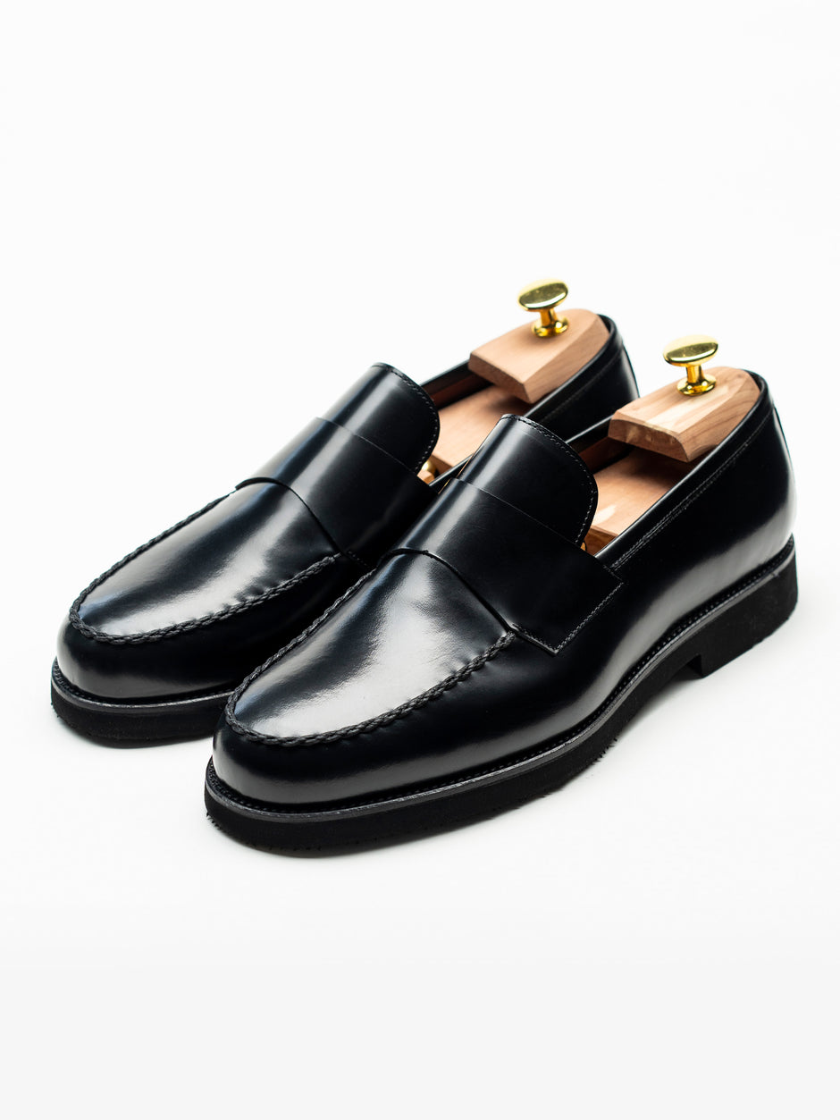 Mocasini Negri Barbati Piele Naturala Venetian Loafers BMan225 (2)