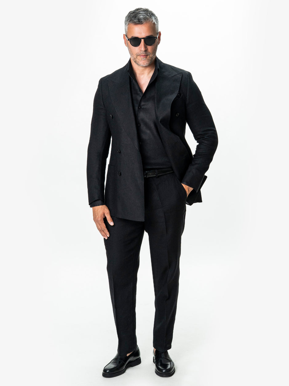 Pantaloni Barbati Negri din In Natural BMan0004 (7)