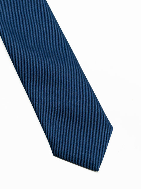 Cravata Eleganta Barbati Albastru Marine Simpla Aspect Mat BMan918 (4)