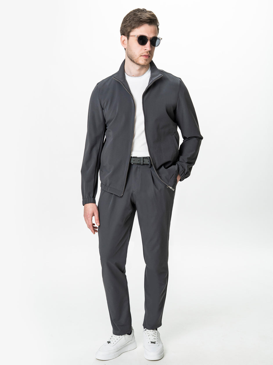 Jacheta Barbati Tip Overjacket Gri Antracit  BMan0006 (7)