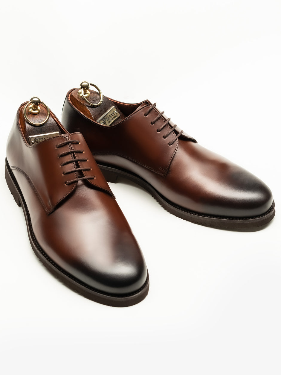 Pantofi Barbati Eleganti Derby Maro Mat 100% Piele Naturala BMan0333 (1)