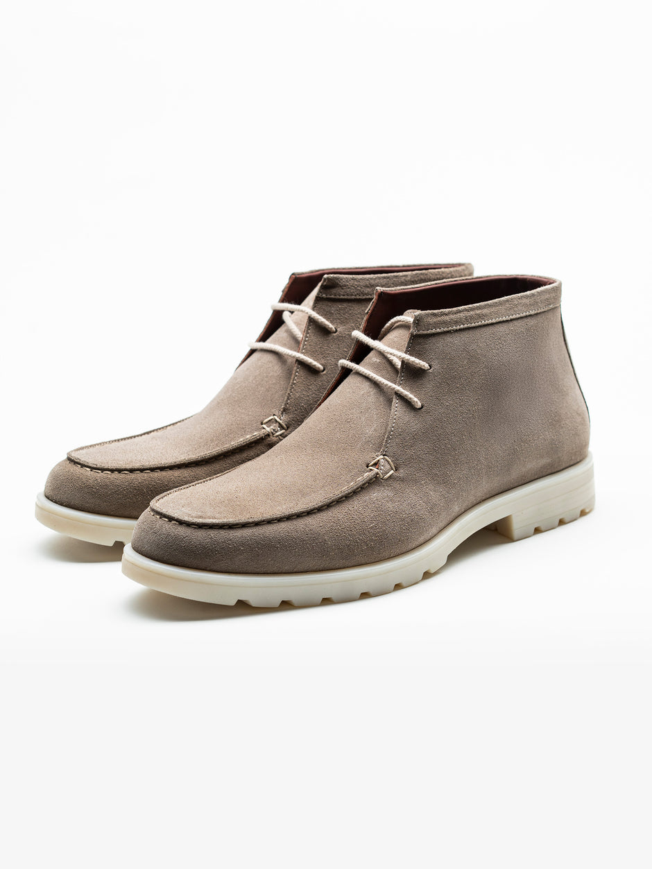 Ghete Barbati Crem Model Chukka Din Piele Intoarsa BMan148 (6)