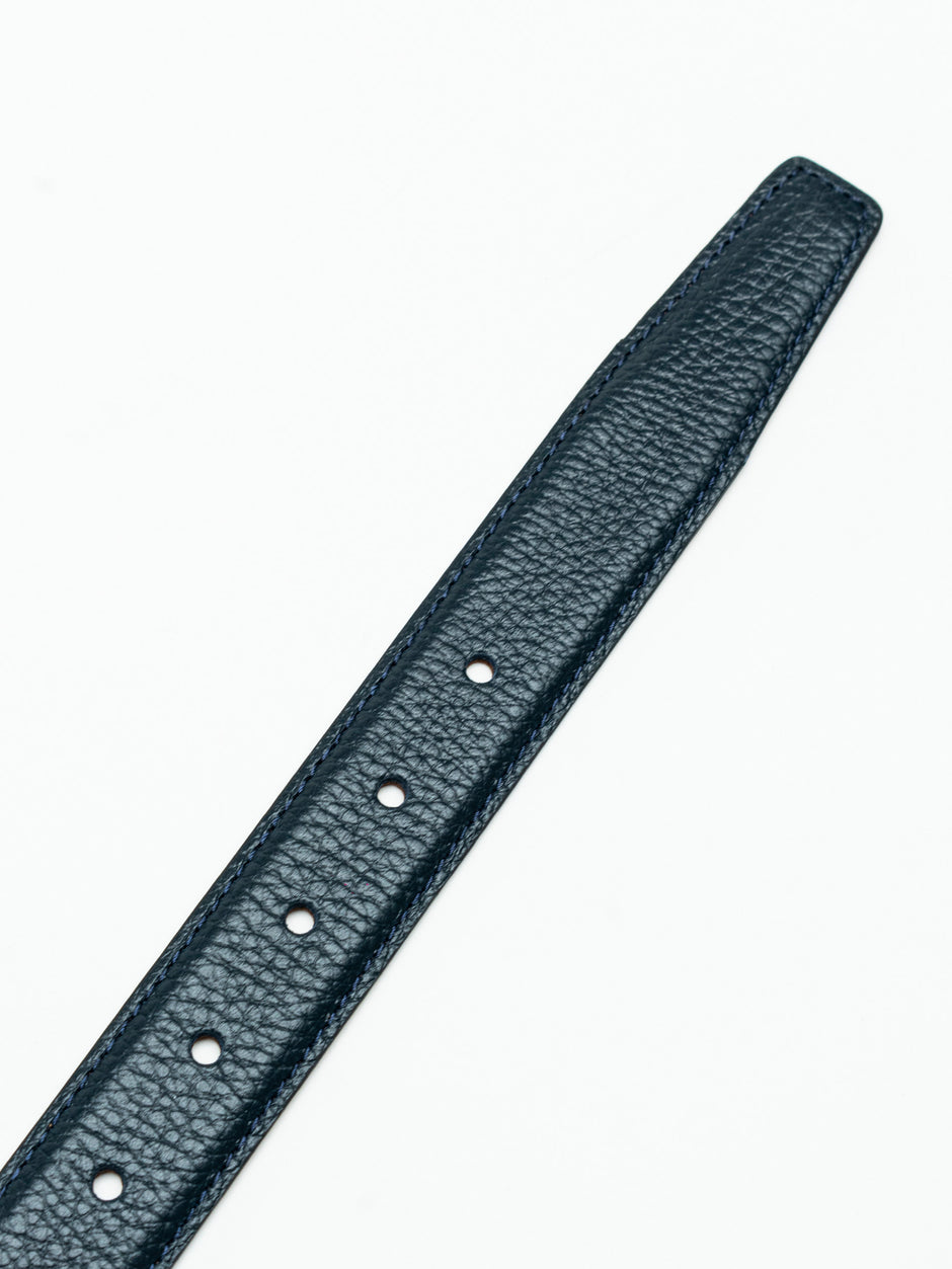 Curea Barbati Bleumarin Din Piele Naturala Tip Flother 3cm BMan114 (4)