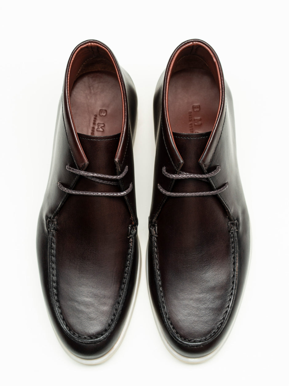 Ghete Barbati Maro Inchis Chukka Piele Naturala BMan148 (8)