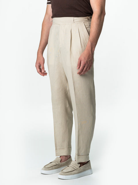 Pantaloni Barbati Crem 100% In Natural British Gurkha BMan0016