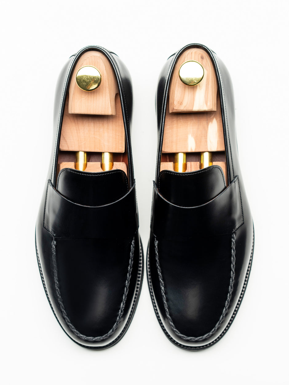 Mocasini Negri Barbati Piele Naturala Venetian Loafers BMan225 (5)