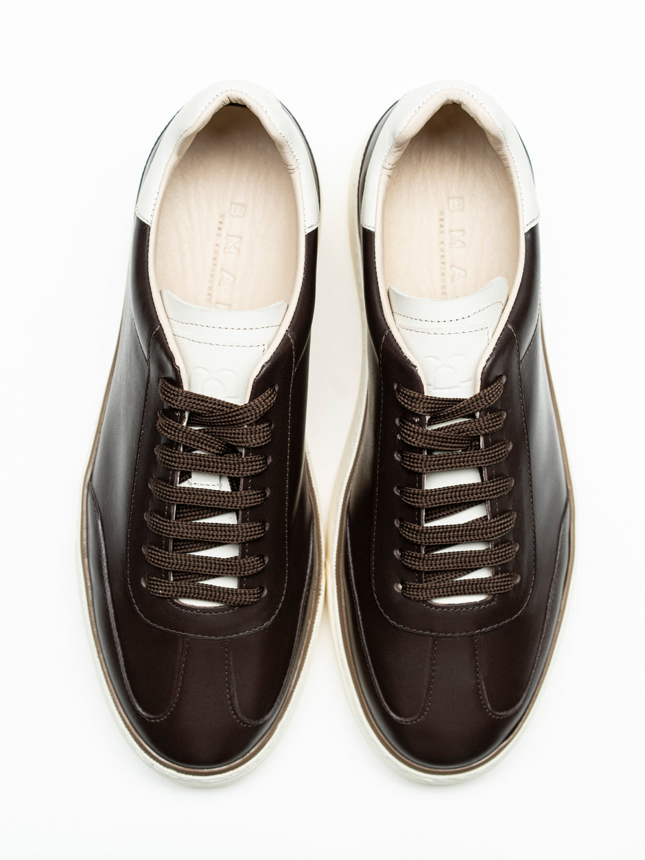 Pantofi Casual Barbati Sneakers Cafenii Din 100% Piele Naturala BMan0358 (7)