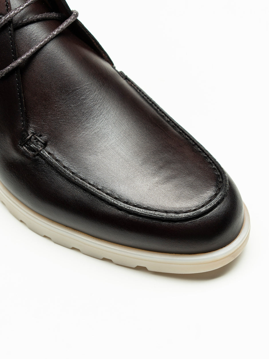 Ghete Barbati Maro Inchis Chukka Piele Naturala BMan148 (6)