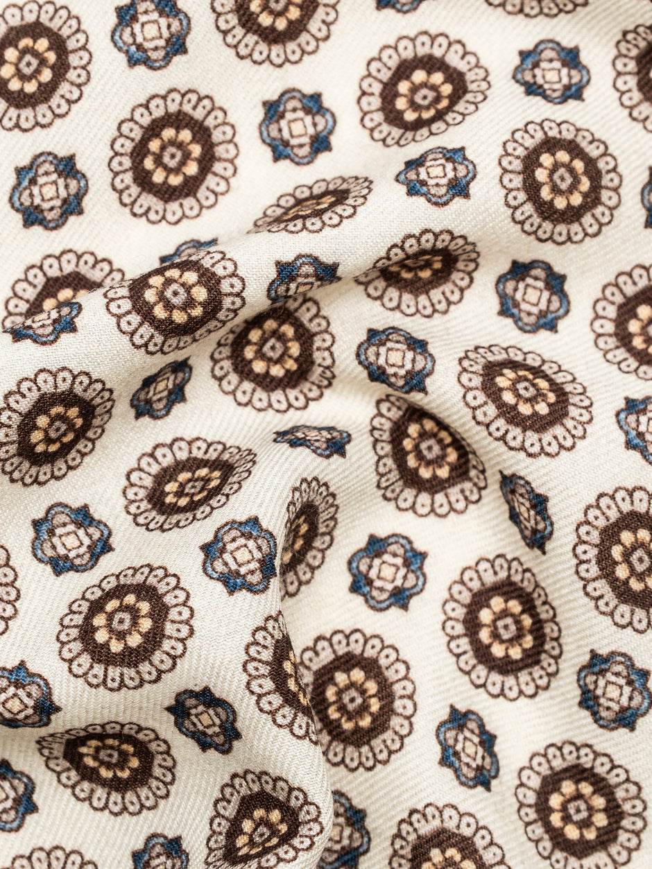 Batista Eleganta Barbati Crem cu Imprimeu BMan425 (3)