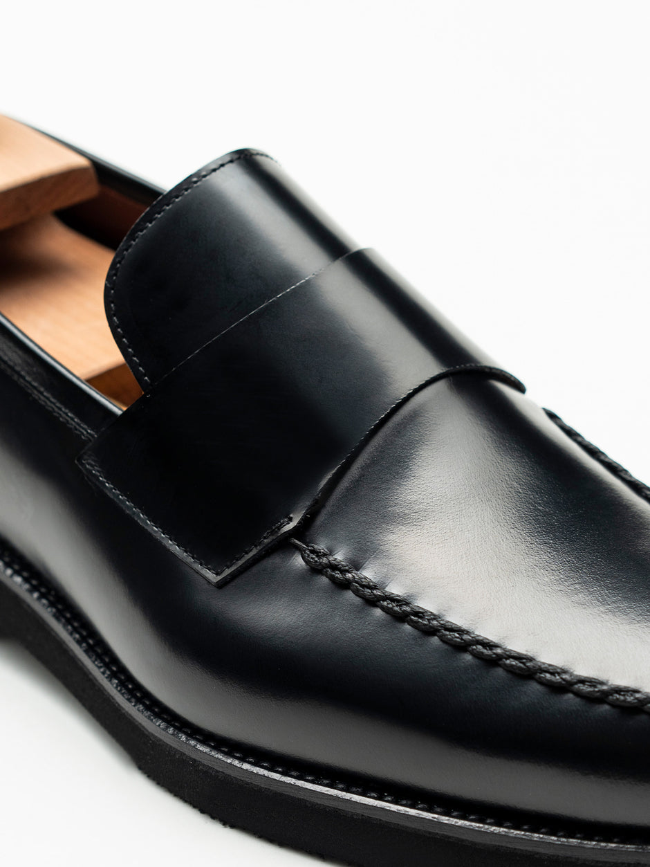 Mocasini Negri Barbati Piele Naturala Venetian Loafers BMan225 (3)