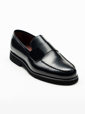 Mocasini Negri Barbati Piele Naturala Venetian Loafers BMan225