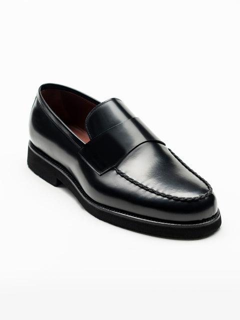Mocasini Negri Barbati Piele Naturala Venetian Loafers BMan225