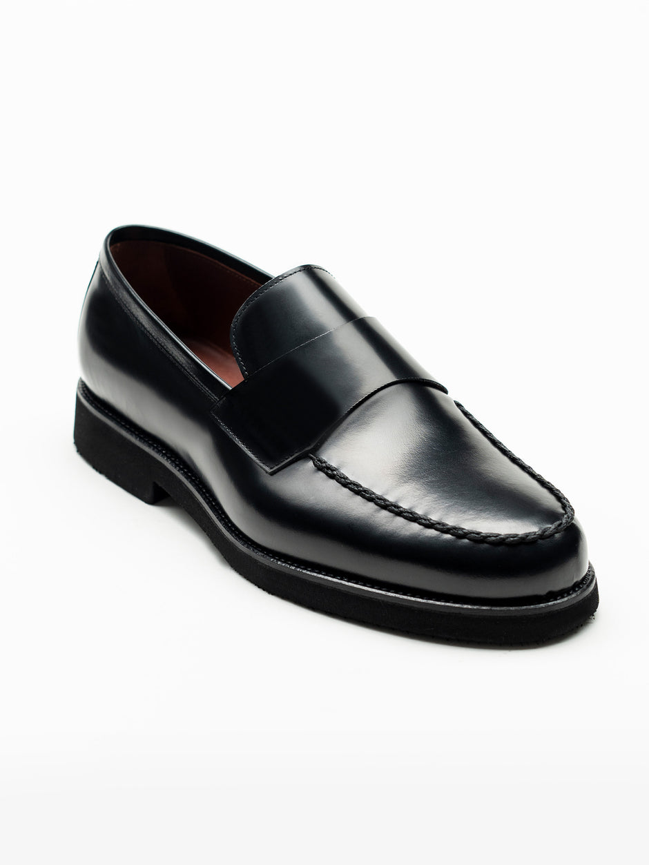 Mocasini Negri Barbati Piele Naturala Venetian Loafers BMan225 (1)