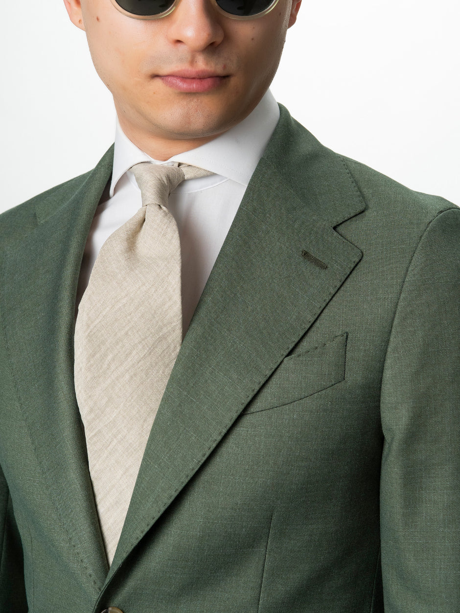 Sacou Barbati Verde Smart Casual Din Lana BMan0074 (3)