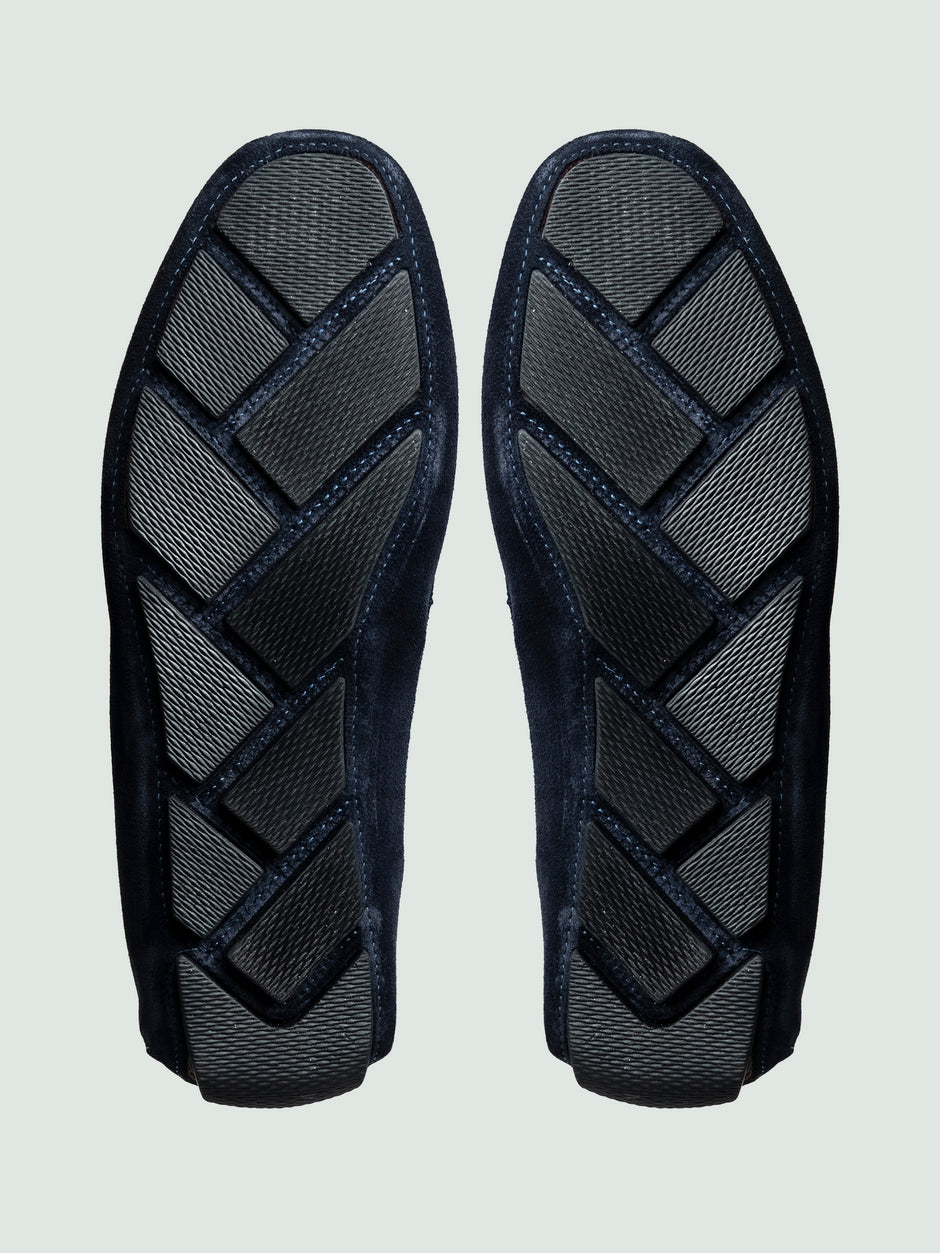 Mocasini Barbati Penny Bleumarin Din Piele Intoarsa BMan224 (10)