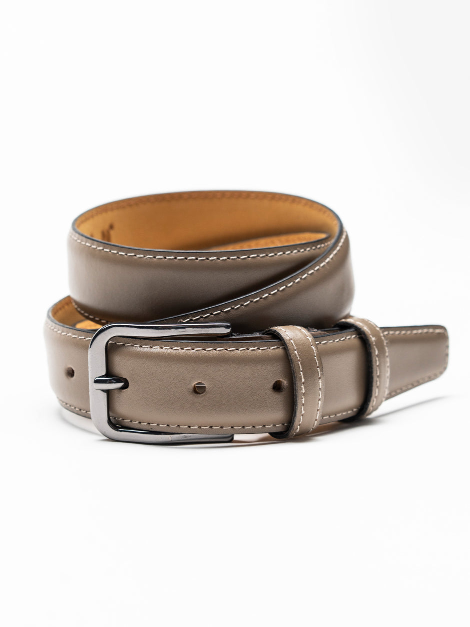 Curea Barbati Bej Eleganta Din Piele Naturala De Vitel BMan116 (1)