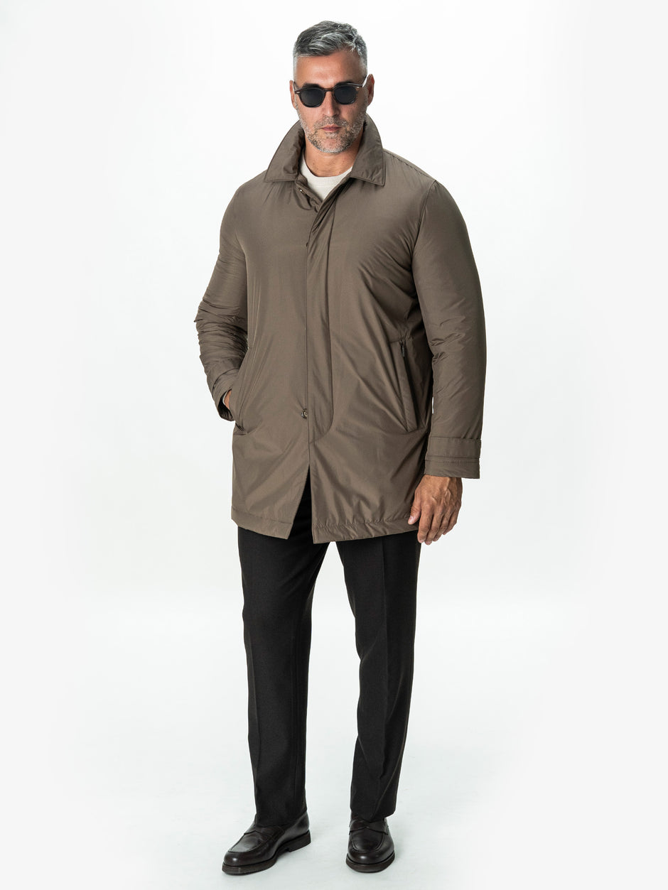 Pantaloni Eleganti Barbati Maro Cafeniu din Lana BMan0112 (6)