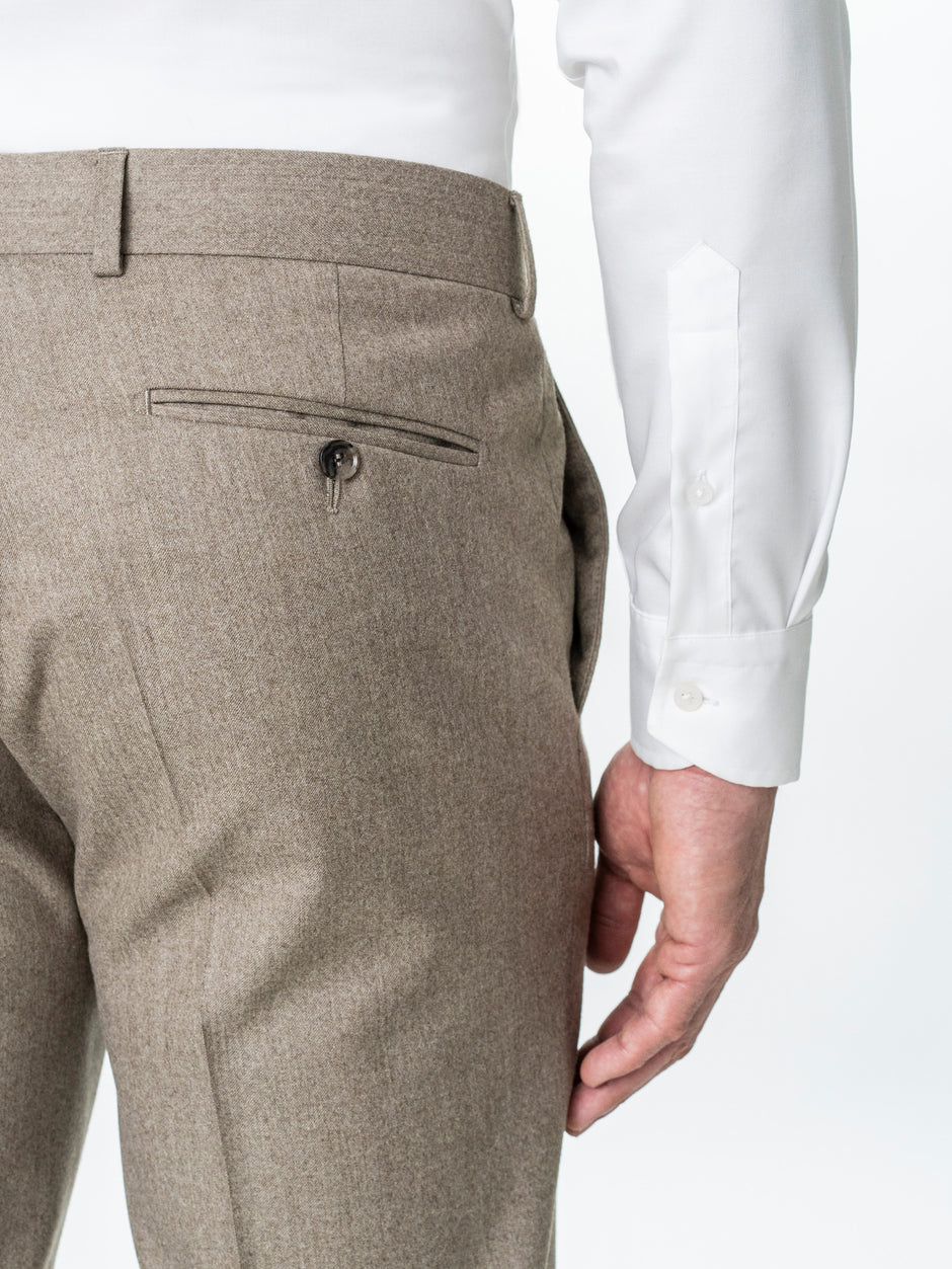 Costum Barbati Bej 100% Lana Vitale Barberis BMan0067 (10)