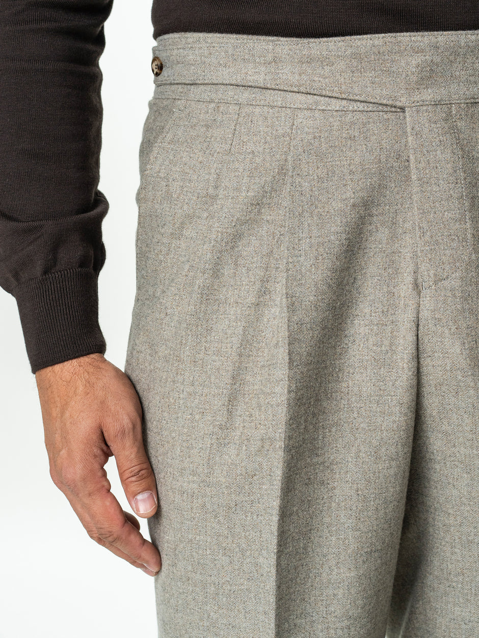 Pantaloni Barbati Bej Model Gurkha Din Lana BMan725 (6)