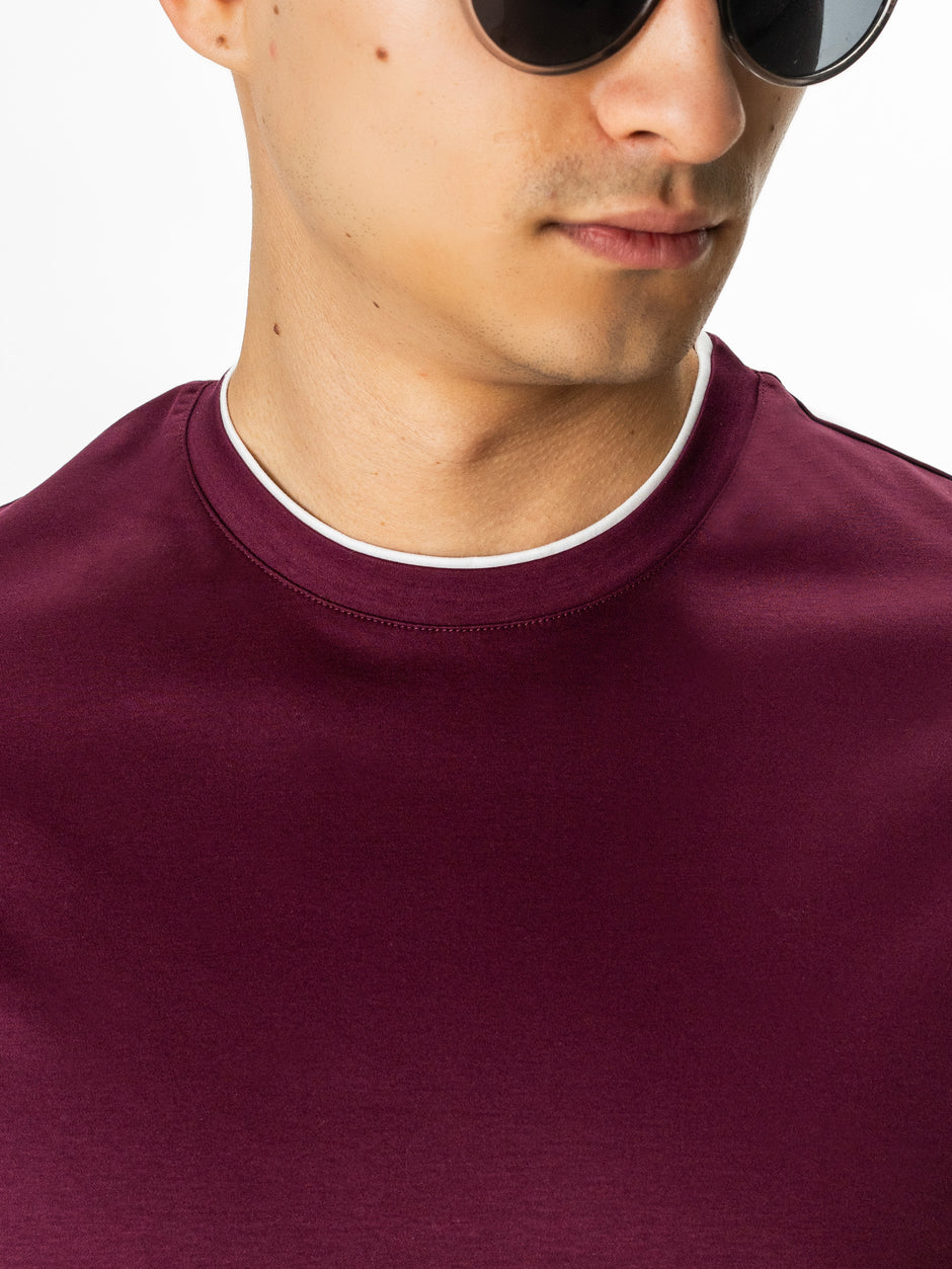 Tricou Bordo Barbati 100% Bumbac Egiptean Dublu Mercerizat BMan271 (5)