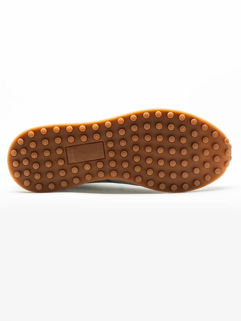 Pantofi Casual Barbati Gri Textil Cu Piele Naturala Talpa Ortopedica BMan0415 (7)