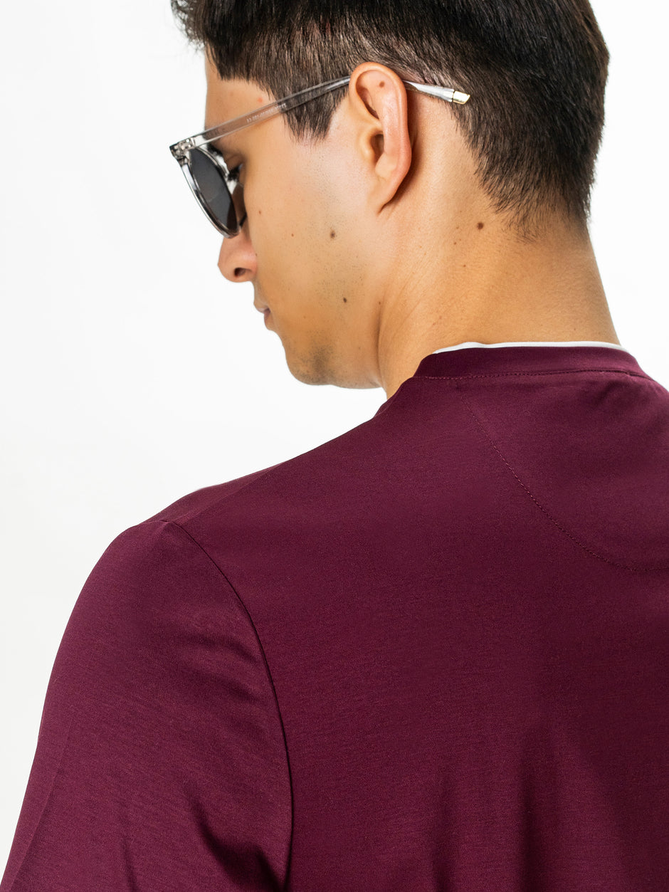 Tricou Bordo Barbati 100% Bumbac Egiptean Dublu Mercerizat BMan271 (8)