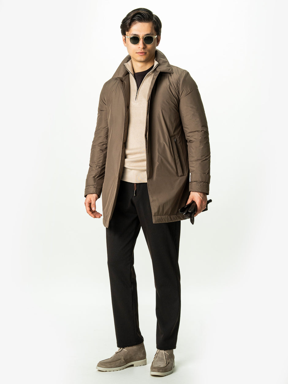 Pulover Barbati Crem Cu Fermoar 100% Bumbac BMan0002 (1)