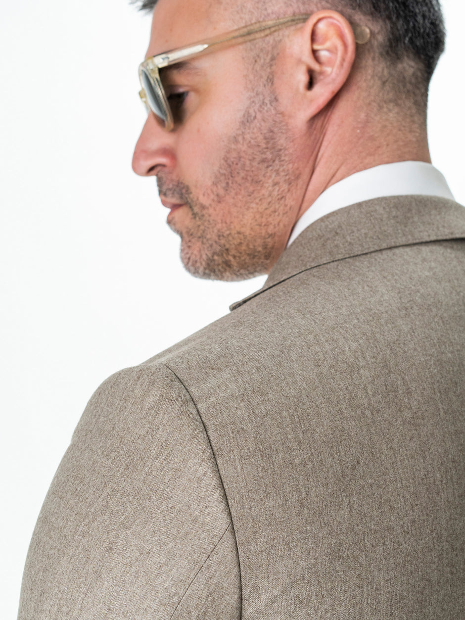 Costum Barbati Bej 100% Lana Vitale Barberis BMan0067 (9)