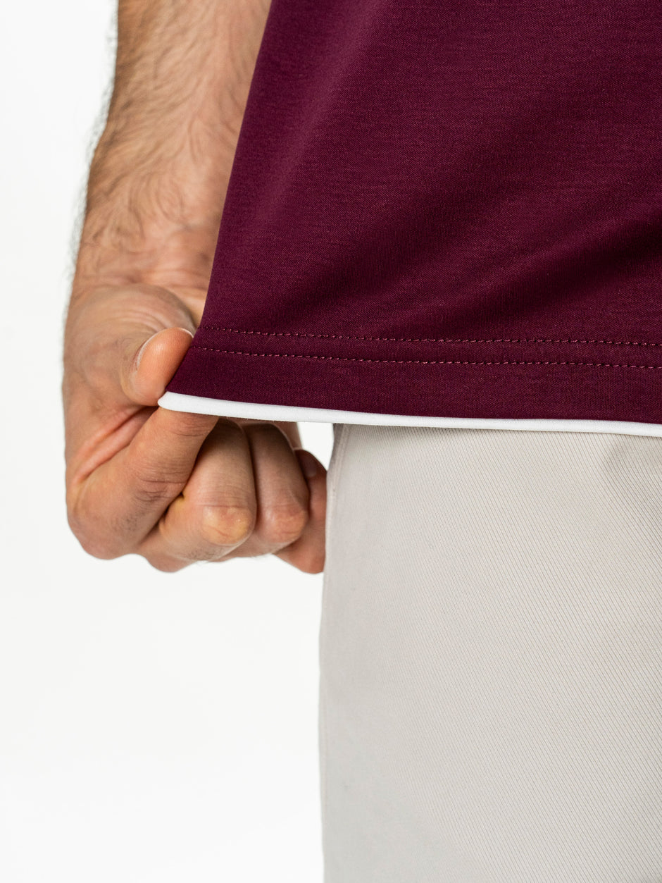 Tricou Bordo Barbati 100% Bumbac Egiptean Dublu Mercerizat BMan271 (6)