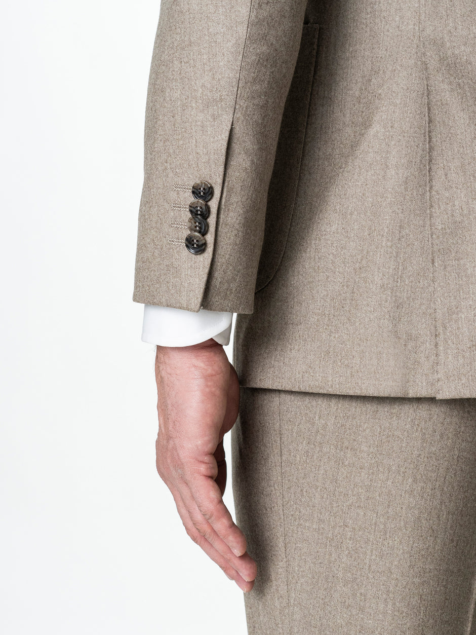 Costum Barbati Bej 100% Lana Vitale Barberis BMan0067 (7)