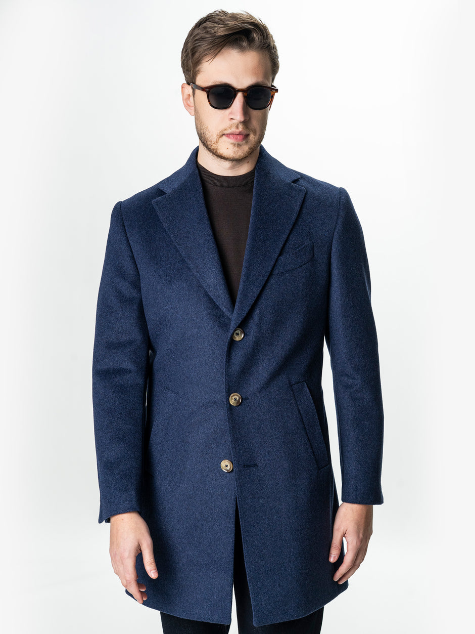 Palton Barbati Iarna Albastru 100% Lana Cu Vesta Detasabila BMan0004 (6)