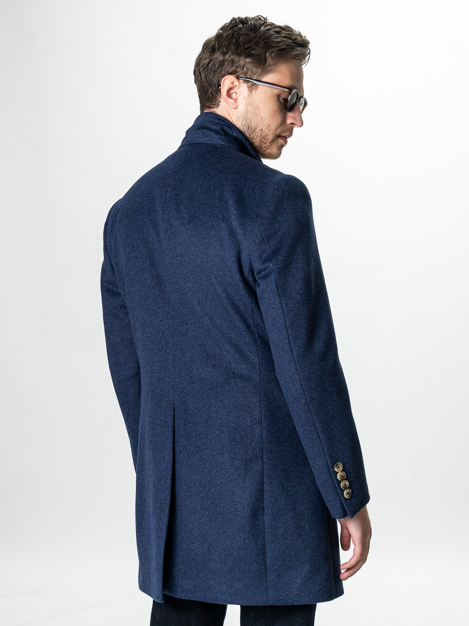Palton Barbati Iarna Albastru 100% Lana Cu Vesta Detasabila BMan0004 (10)