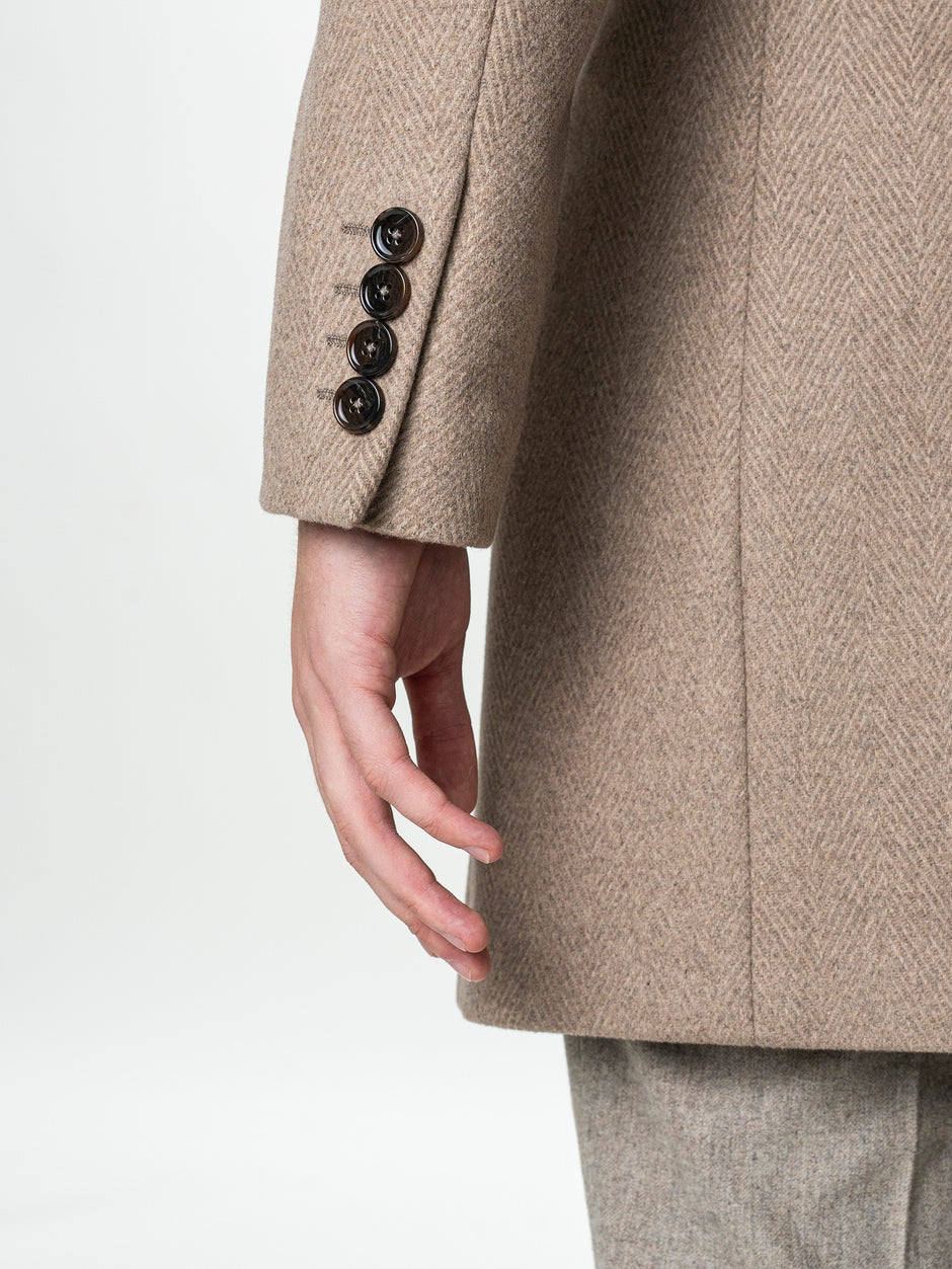 Palton Barbati Iarna Crem 100% Lana Cu Vesta Detasabila BMan0004 (9)