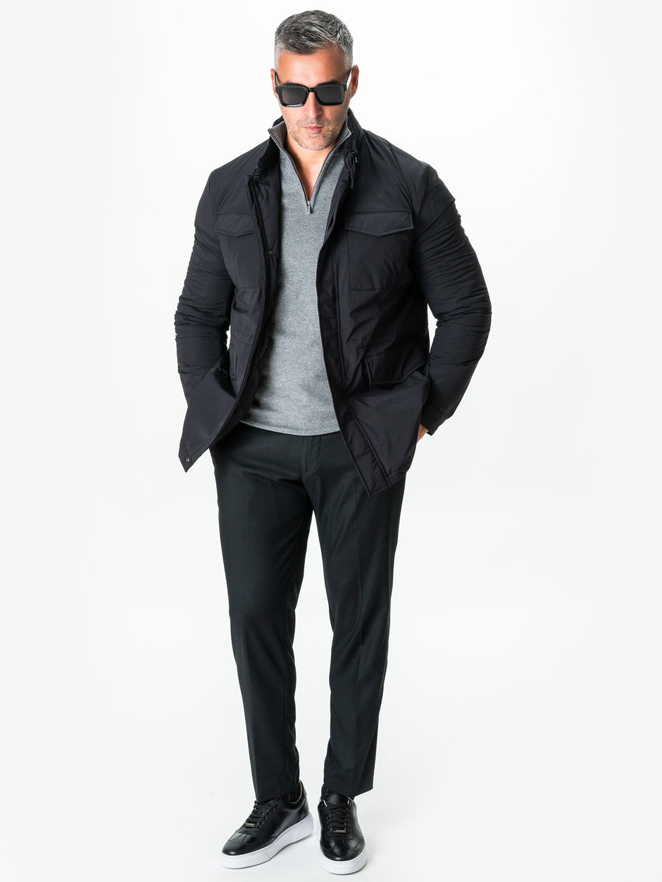 Geaca Neagra Barbati All Season Office Design Safari BMan0231 (1)