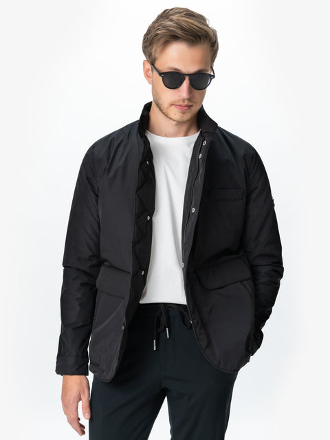 Geaca Barbati Modern Office Soft Neagra Essentials Tomna-Iarna BMan0227 (2)