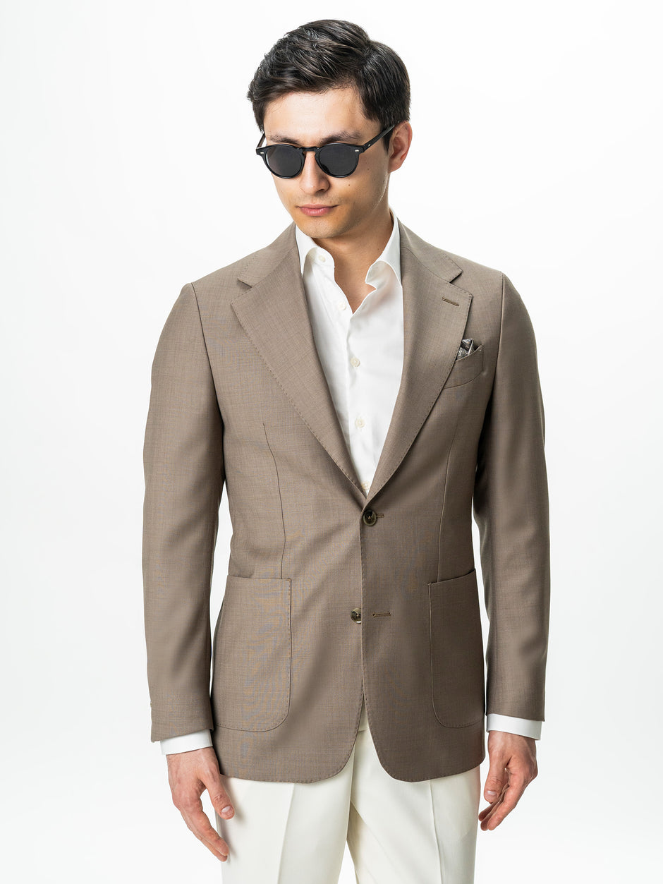 Sacou Barbati Bej 100% Lana Vitale Barberis BMan0076 (3)