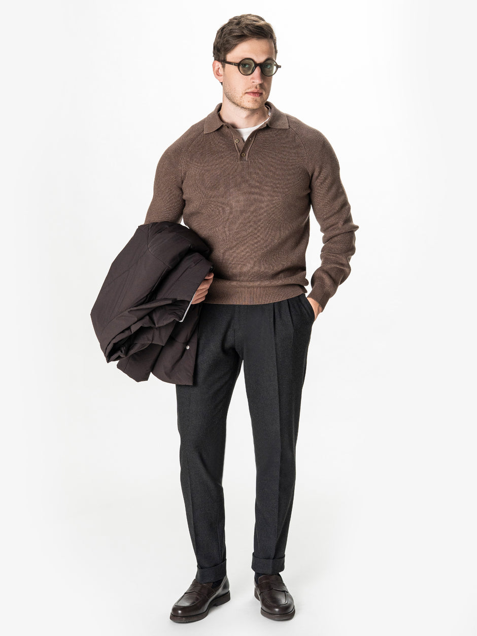 Pulover Polo Cappuccino Barbati Relaxed Fit BMan0118 (1)
