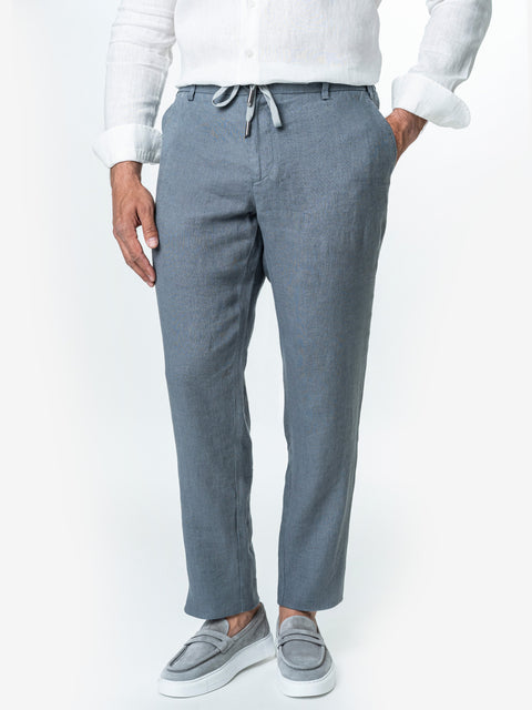 Pantaloni Barbati Din In Natural Gri Antracit BMan714