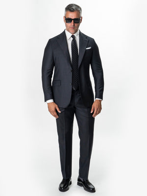 Costum Barbati Gri Inchis 100% Lana Vitale Barberis BMan1111